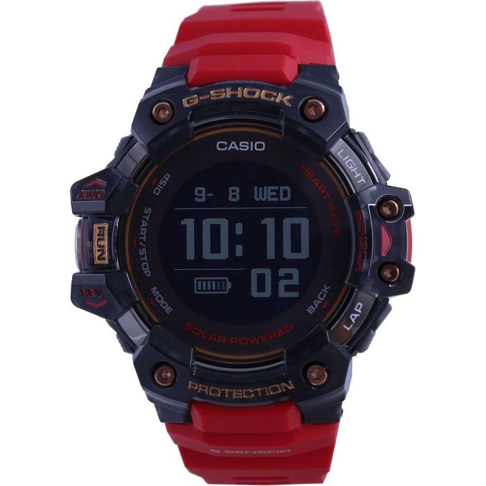 G-Move Pro: Men's Solar-Powered GPS Sport Watch with Heart-Rate Monitor (Model GM-200) - Black