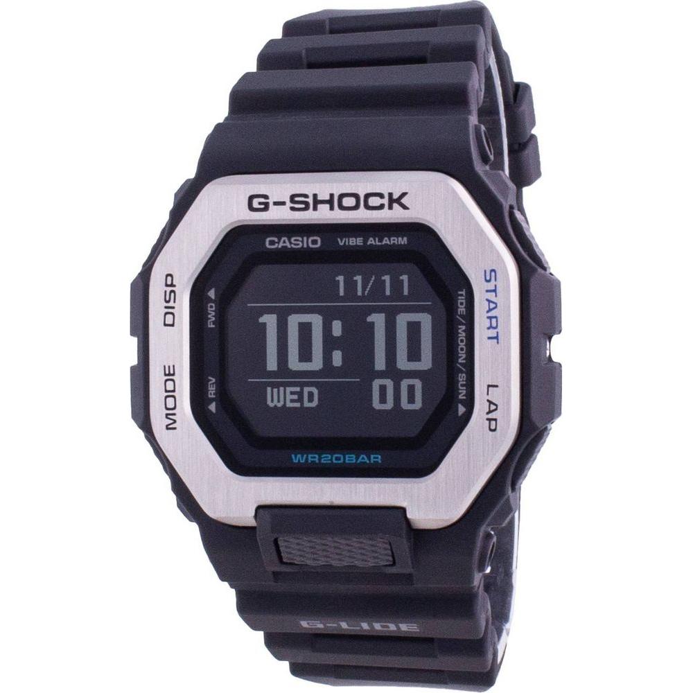 Casio G-Lide World Time Quartz GBX-100-1 Men's Watch - Resilient Black Adventure Timepiece