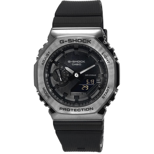 Load image into Gallery viewer, Casio Men&#39;s Metal Clad Analog Digital Quartz Watch - Model 5611, Black
