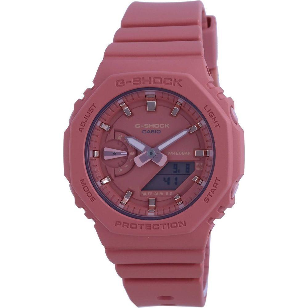 Glamorous Pink Carbon Mini Watch - GMA-S2100-4A2, Women's Analog Digital Timepiece