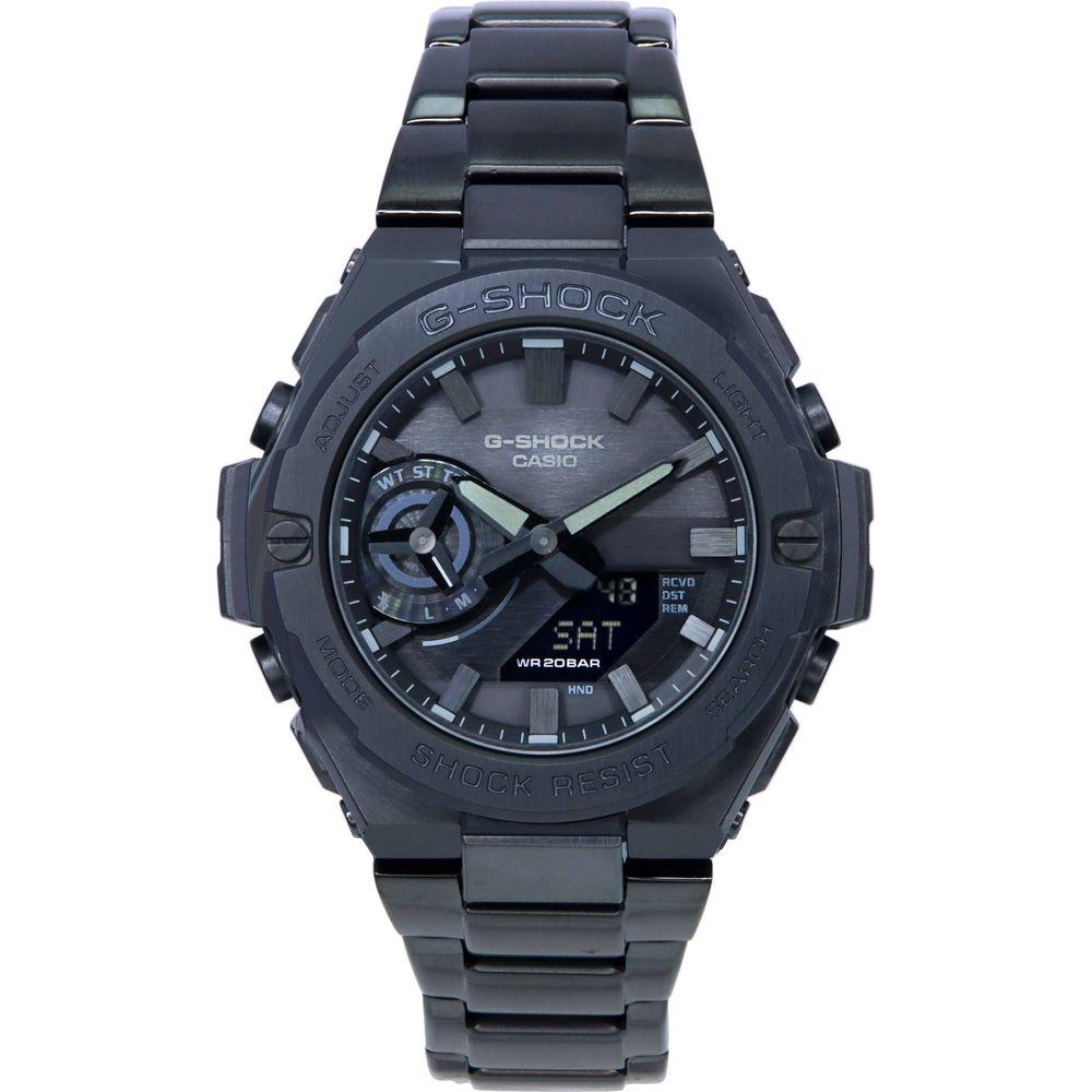 Casio G-Steel G-STEEL-ML-AD-SW Men's Black Solar Analog Digital Watch