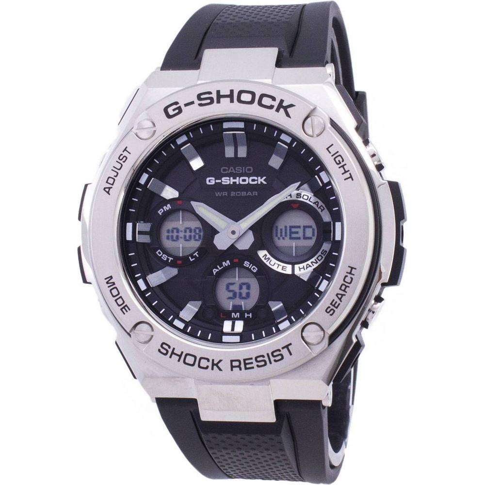 Casio G-STEEL Analog-Digital World Time Men's Watch - Model G-1000B-1A
