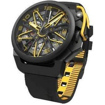 Mazzucato Rim GT Reversible Chronograph Twin Dial Automatic GT1-YL Men's Watch - Stainless Steel Case, Yellow