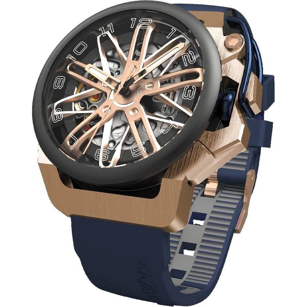 Mazzucato RIM GT Reversible Chronograph Skeleton Dial Automatic GT5-RG Men's Watch in Rose Gold
