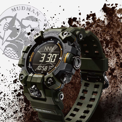 Load image into Gallery viewer, CASIO G-SHOCK MASTER OF G Mod. MUDMAN Army Green-3
