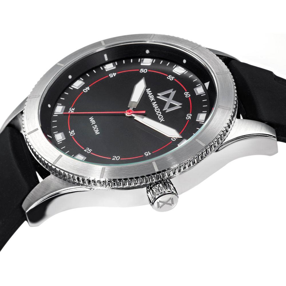 Mark Maddox Gent's Quartz Watch Mod. HC7126-56 - Sleek Black Dial, 45mm Case, 5 ATM Water Resistant