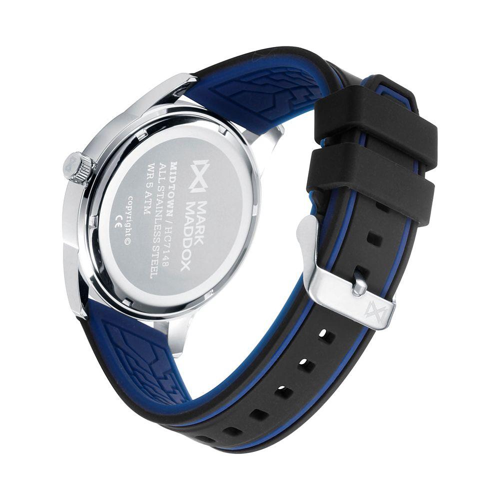 Mark Maddox Men's Quartz Watch Mod. HC7148-57 - Sleek Black Dial, 44mm Case, Water Resistant 5 ATM
