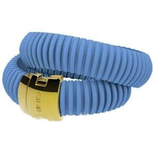 Load image into Gallery viewer, HIP HOP BIJOUX Mod. ICON LIGHT BLUE Bracciale doppio/ Double bracelet-0
