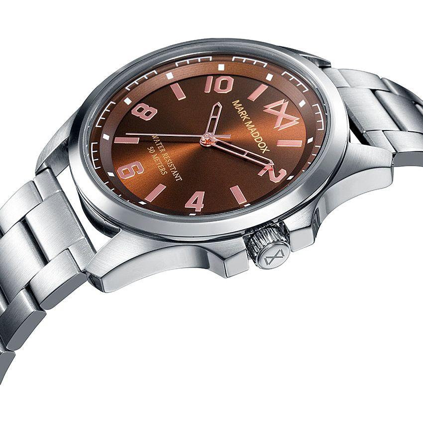Mark Maddox Men's Quartz Watch HM0108-45 - Sleek Black Dial, 5 ATM Water Resistant