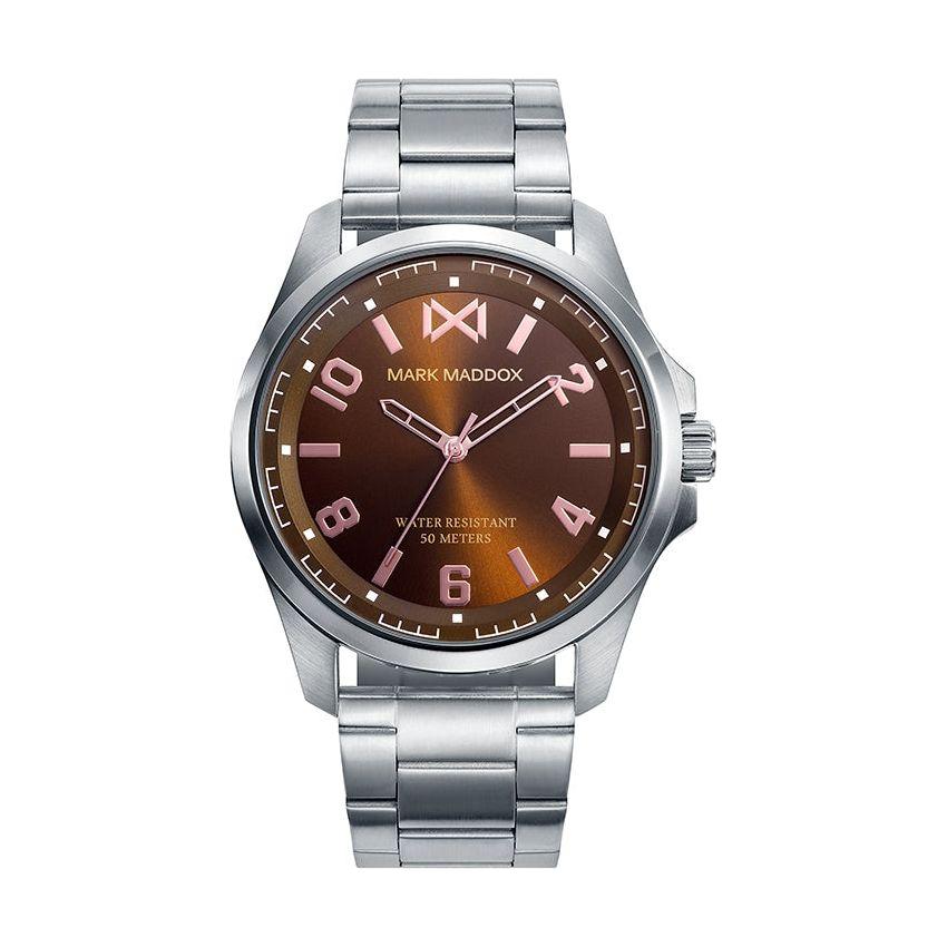 Mark Maddox Men's Quartz Watch HM0108-45 - Sleek Black Dial, 5 ATM Water Resistant