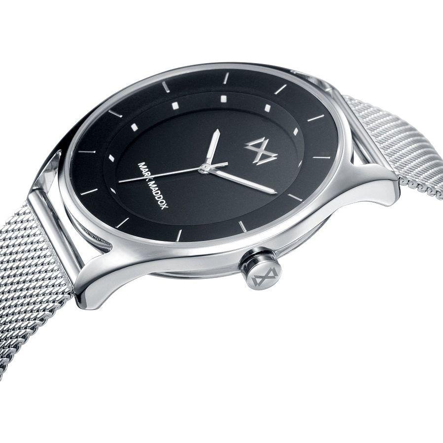 Mark Maddox HM7115-57 Quartz Analog Gent's Watch - Sleek Black Dial