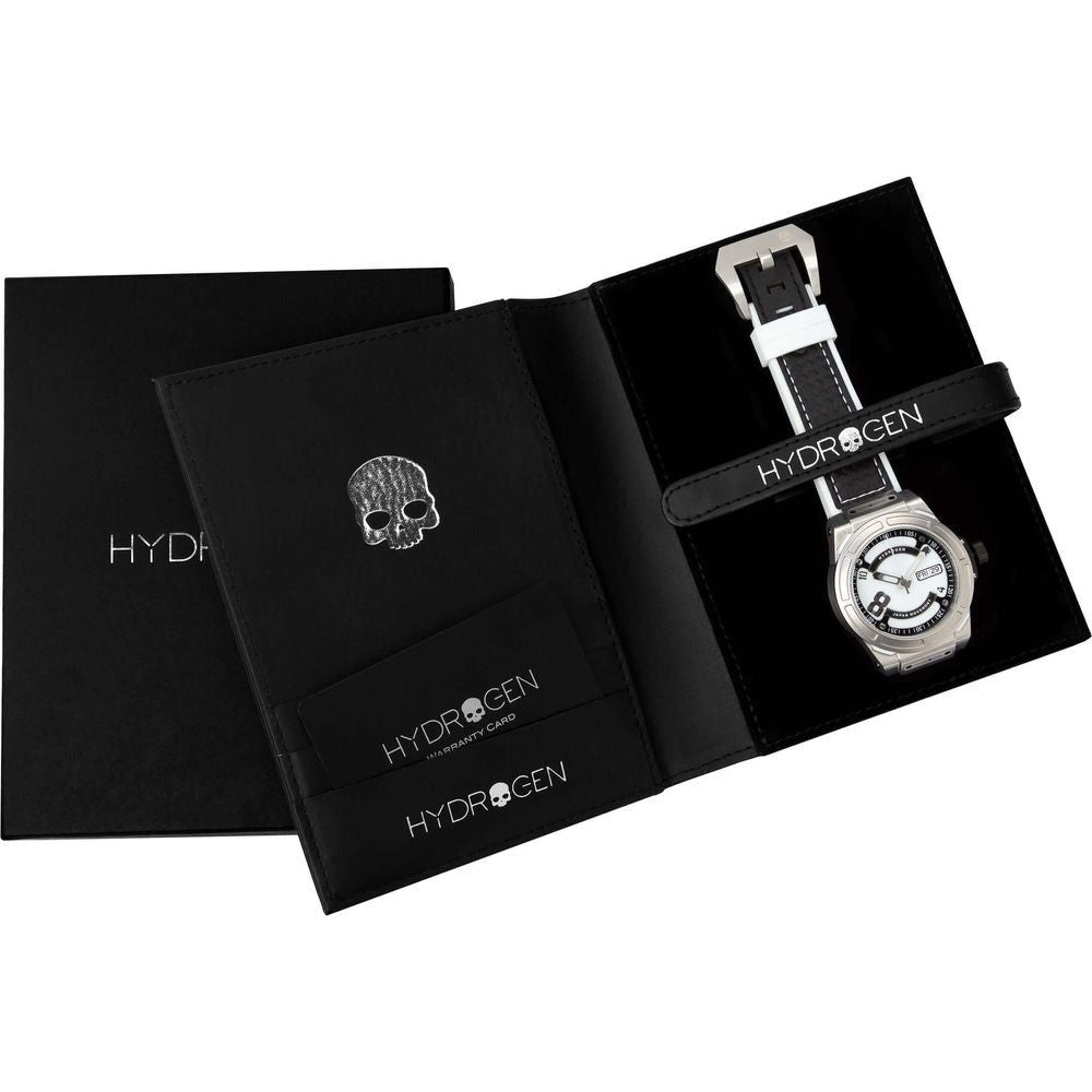 Hydrogen Otto White Silver Unisex Automatic Self-Winding Watch - Model H-1001