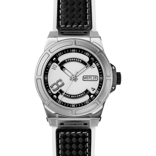 Load image into Gallery viewer, Hydrogen Otto White Silver Unisex Automatic Self-Winding Watch - Model H-1001
