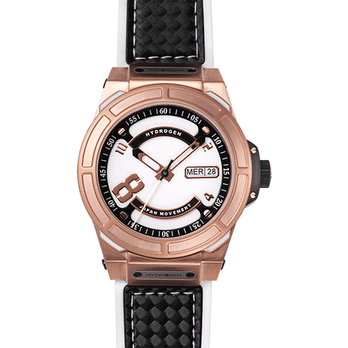Load image into Gallery viewer, HYDROGEN Otto NH36A White and Rose Gold Unisex Watch
