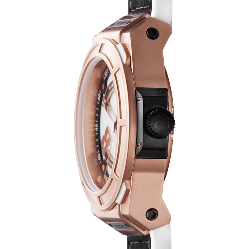 HYDROGEN Otto NH36A White and Rose Gold Unisex Watch