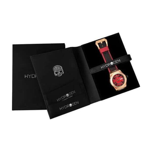 Hydrogen Otto Red Rose Gold Men's Watch - Model HRG-8R