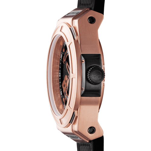 Load image into Gallery viewer, Hydrogen Otto Black and Rose Gold Unisex Watch - Model NH36A
