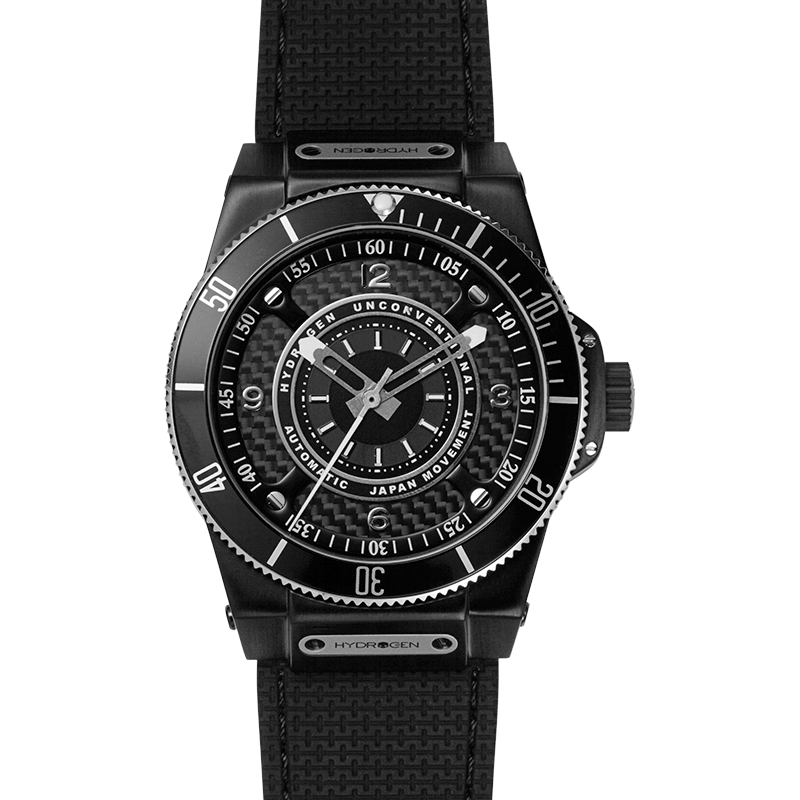 HYDROGEN Sportivo All Black Unisex Watch - Model NH38A: The Epitome of Bold Sport-Inspired Wristwear