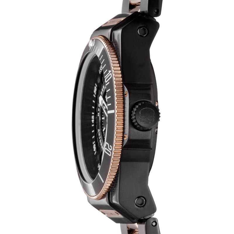 HYDROGEN Sportivo Black Gold Stainless Steel Unisex Bracelet Watch - Model 316L
