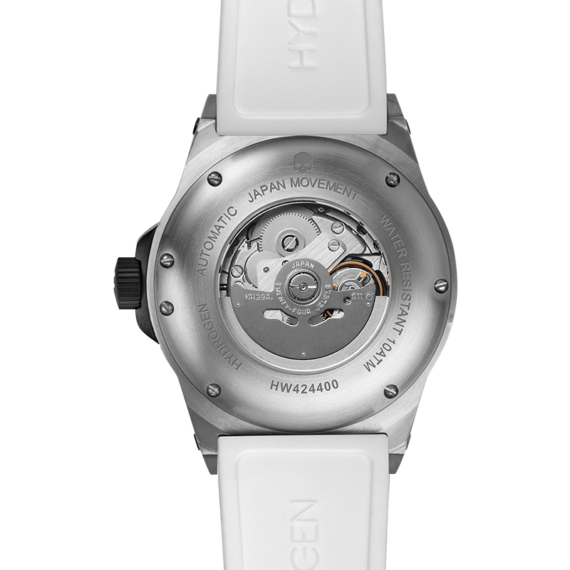 HYDROGEN Vento Silver White Unisex Watch - Model HVT2021 - Elegant Timepiece for Men and Women