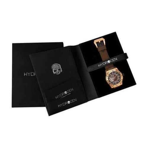 Load image into Gallery viewer, Hydrogen Vento Brown Rose Gold Men&#39;s Automatic Watch - Model HV-2021B
