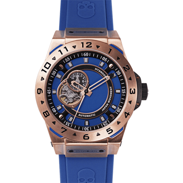 HYDROGEN Vento Blue Rose Gold Unisex Watch - Model HVRG-42B