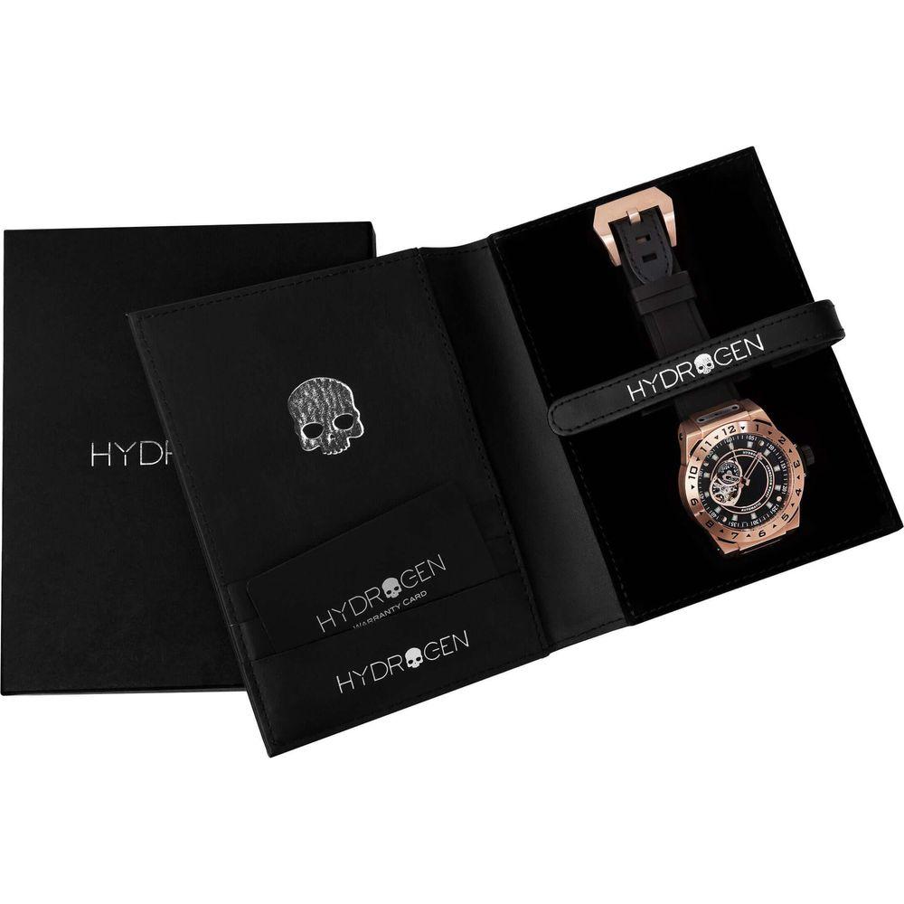 HYDROGEN Vento Black Rose Gold Unisex Watch - Model HVRG-001 - Elegant Timepiece for Men and Women