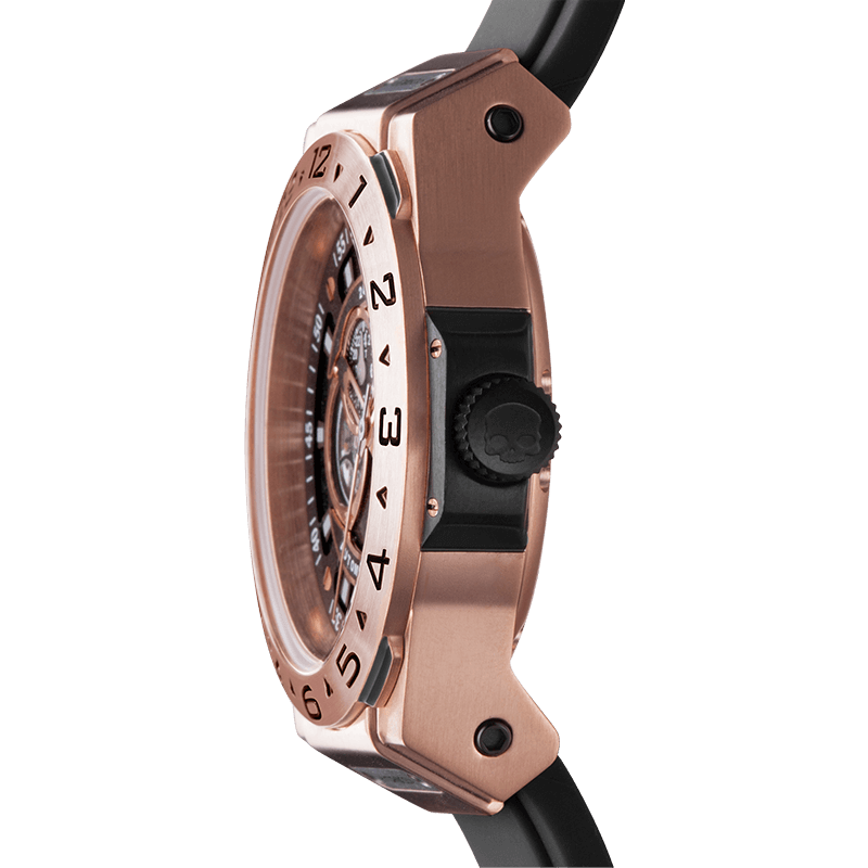 HYDROGEN Vento Black Rose Gold Unisex Watch - Model HVRG-001 - Elegant Timepiece for Men and Women