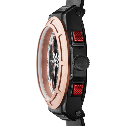 Load image into Gallery viewer, HYDROGEN Otto Chrono Black &amp; Rose Gold Nato Unisex Watch
