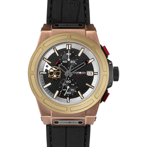 Load image into Gallery viewer, Hydrogen Otto Chrono Gold and Brown Mix Men&#39;s Watch - Model HOC-GBM001
