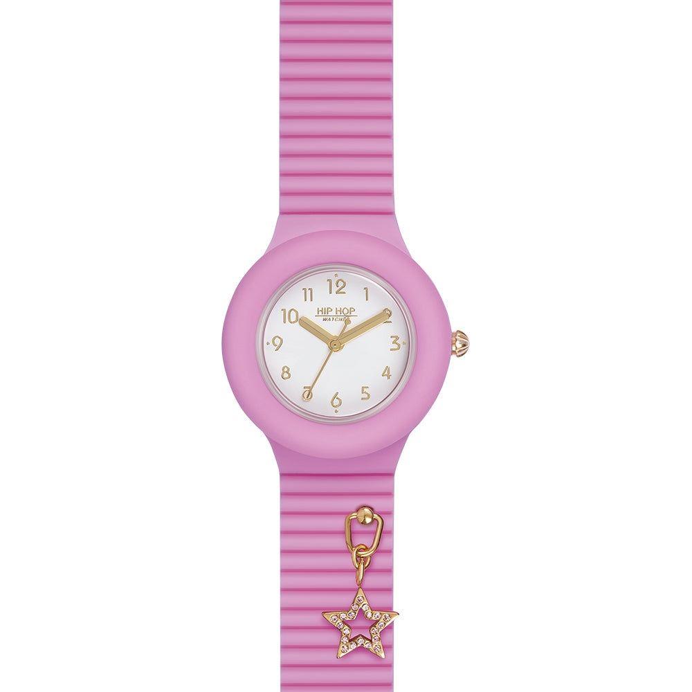 HIP HOP Ladies Quartz Watch Mod. HWU1090, 5 ATM Water Resistant, 32mm Case, Mineral Dial - Stunning Rose Gold