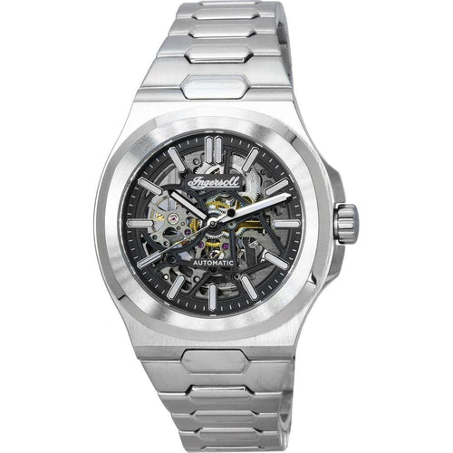 Load image into Gallery viewer, Ingersoll The Catalina I12501 Men&#39;s Stainless Steel Skeleton Automatic Watch - Black Dial
