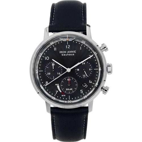 Load image into Gallery viewer, Iron Annie Bauhaus Chronograph Black Dial Solar 50862 Men&#39;s Watch
