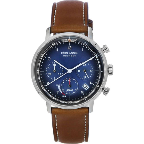 Load image into Gallery viewer, Iron Annie Bauhaus Chronograph Blue Dial Solar 50863 Men&#39;s Watch
