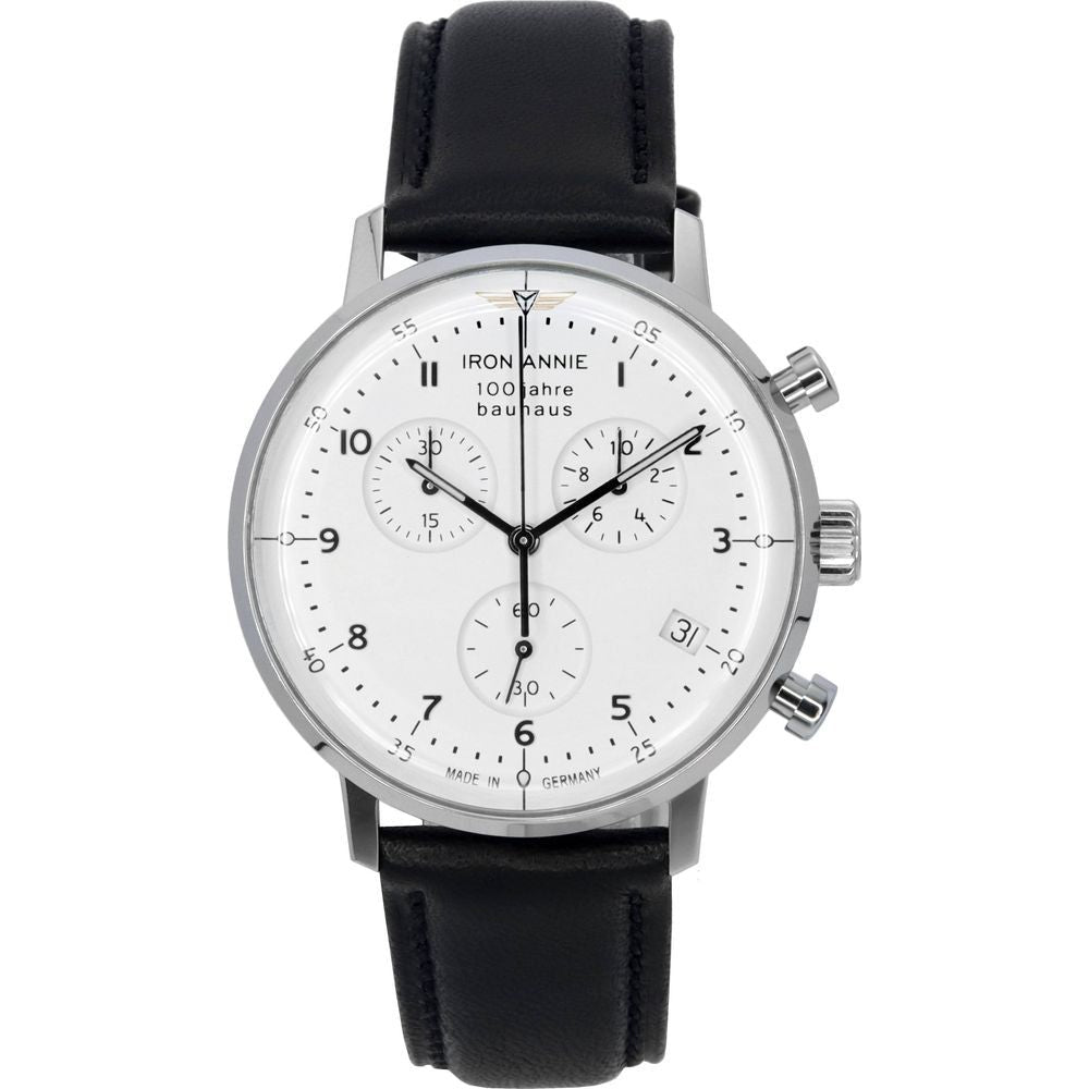 Iron Annie 100 Jahre Bauhaus Chronograph White Dial Quartz 50961 Men's Watch