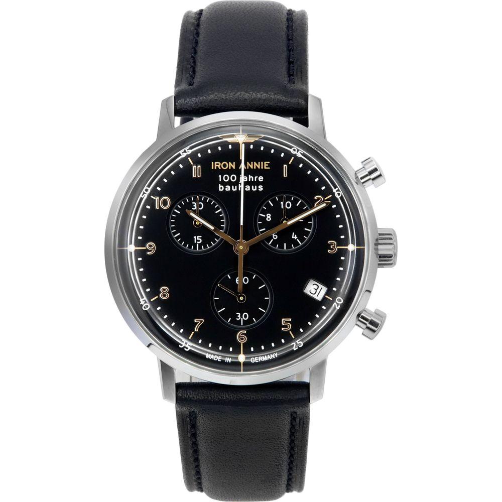 Iron Annie 100 Jahre Bauhaus Chronograph Black Dial Quartz 50962 Men's Watch