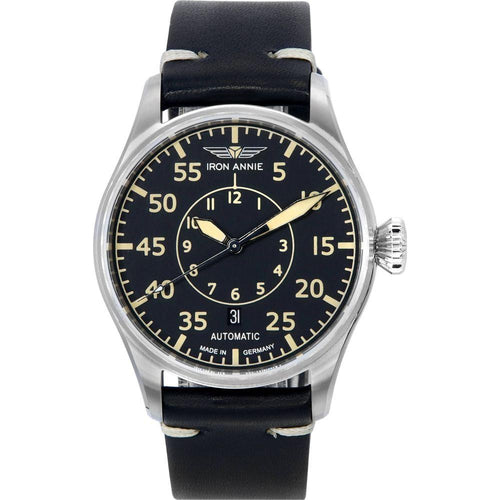 Load image into Gallery viewer, Iron Annie Cockpit Flight Control Black Dial Automatic 51562 Men&#39;s Watch
