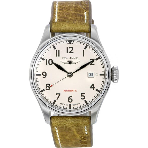 Load image into Gallery viewer, Iron Annie Cockpit Flight Control Beige Dial Automatic 51623 Men&#39;s Watch
