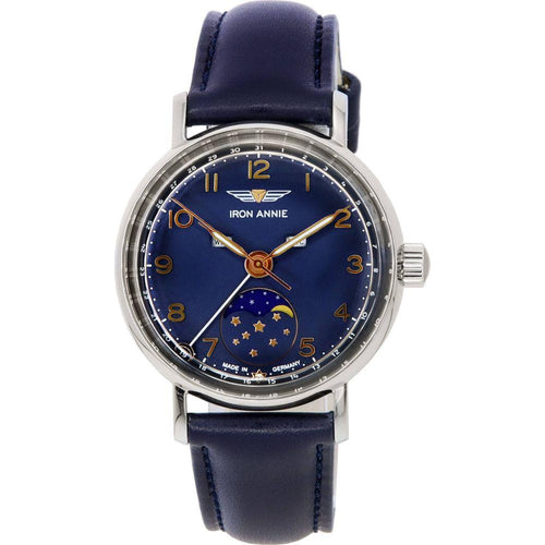 Load image into Gallery viewer, Iron Annie Amazonas Impression Moonphase Blue Dial Quartz 59774 Women&#39;s Watch
