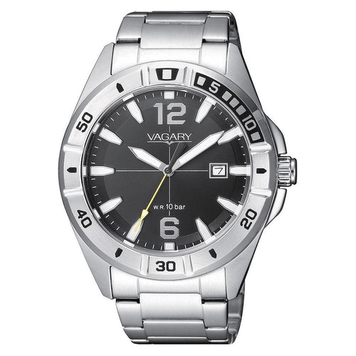 Load image into Gallery viewer, Citizen Vagary IB8-518-51 Men&#39;s Black Dial Stainless Steel Watch
