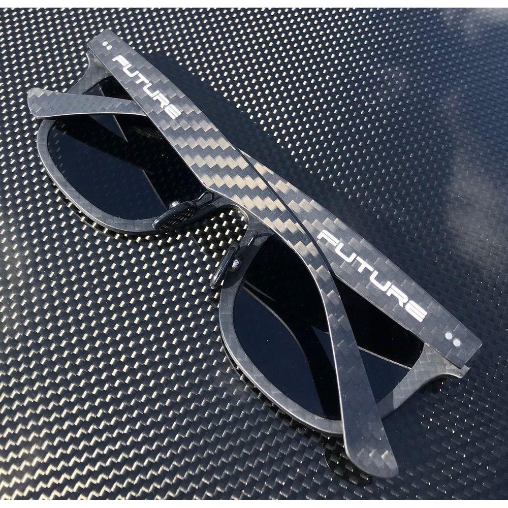 Full Carbon Fibre Sunglasses | Polarised Midnight Black-4