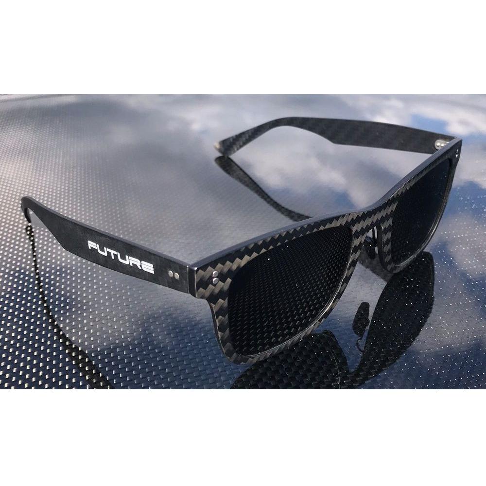 Full Carbon Fibre Sunglasses | Polarised Midnight Black-2