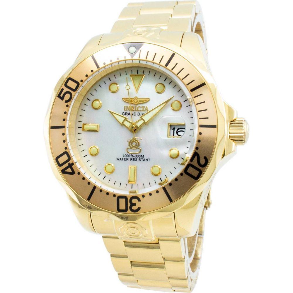 Invicta Pro Diver Grand Diver Automatic 13939 300M Men's Gold Tone Stainless Steel Watch