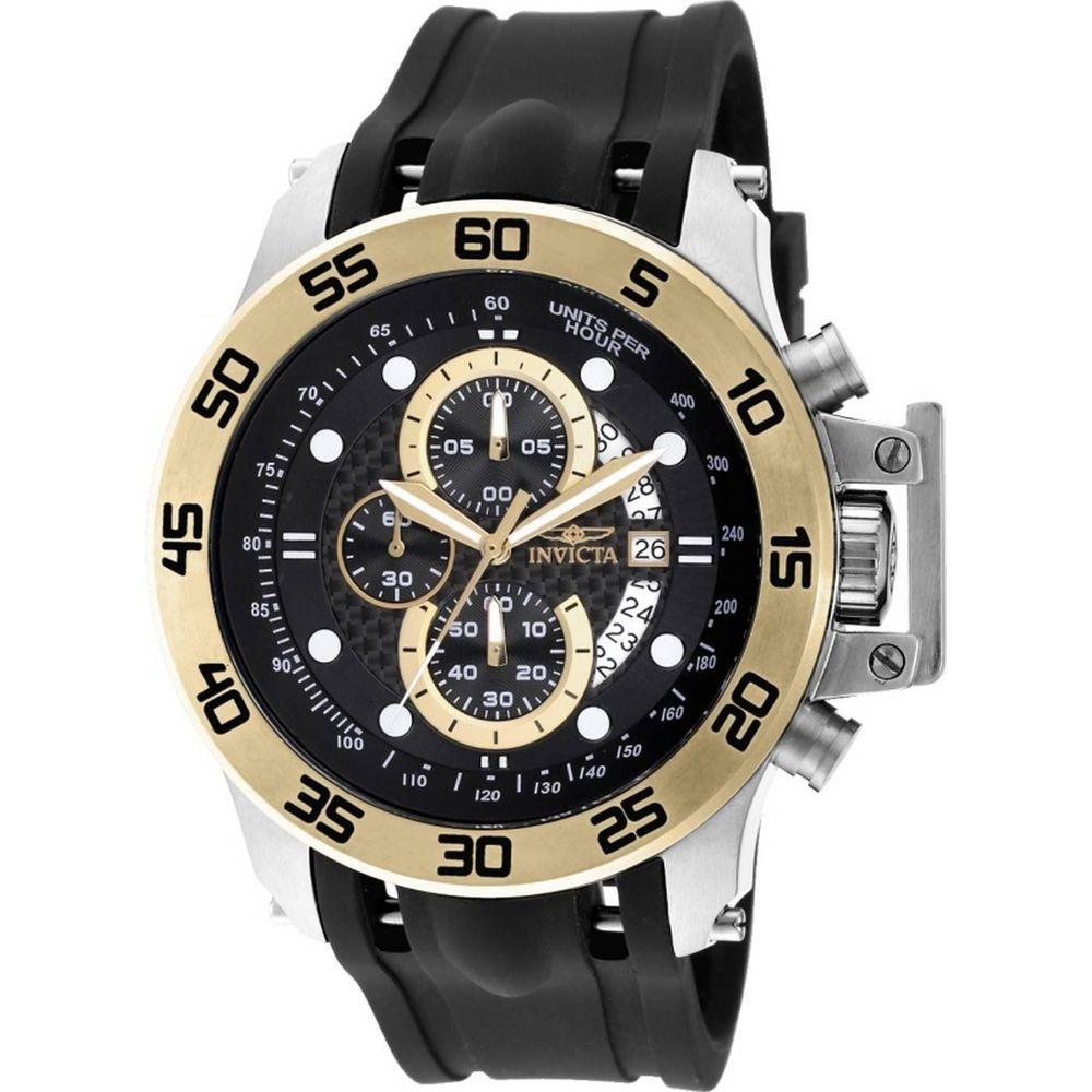Invicta I-Force 19253 Quartz Chronograph 100M Men's Watch in Black Stainless Steel
