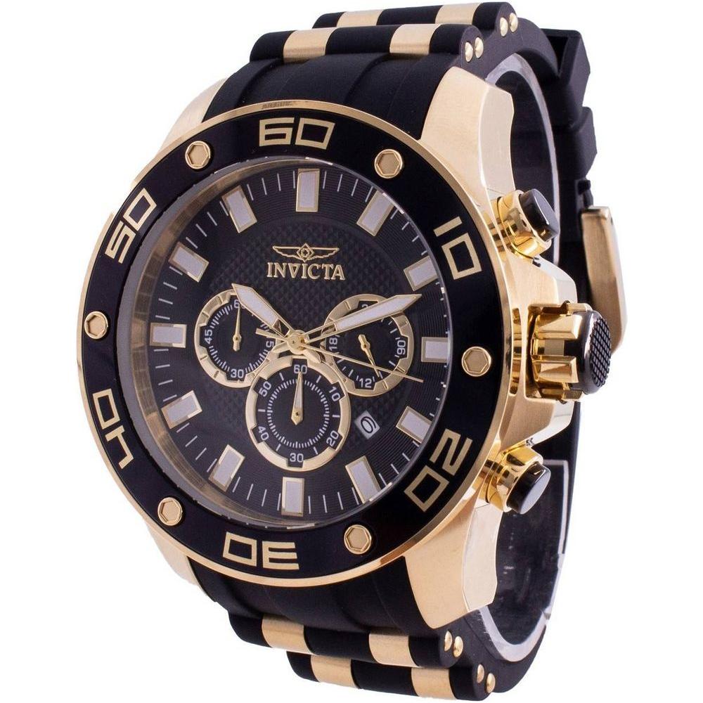 Invicta Pro Diver SCUBA 26086 Rose Gold Tone Quartz Chronograph Men's Watch