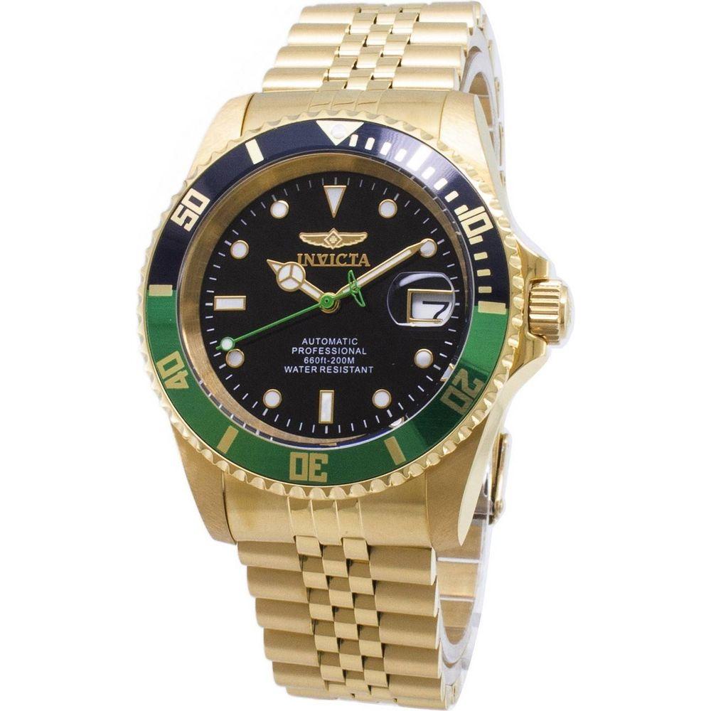 Invicta Pro Diver Professional 29184 Gold Tone Stainless Steel Automatic Analog 200M Men's Watch