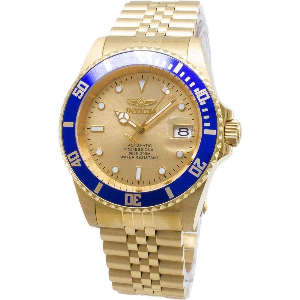 Invicta Pro Diver Professional 29185 Gold Tone Stainless Steel Automatic Analog 200M Men's Watch