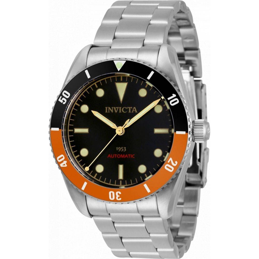 Invicta Vintage Pro Diver Automatic Diver's Watch 34336 200M Men's Black and Orange Stainless Steel Watch