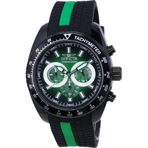 Load image into Gallery viewer, Invicta S1 Rally Chronograph 36307 Men&#39;s Watch - Black and Green Dial, Stainless Steel Case, Quartz Movement
