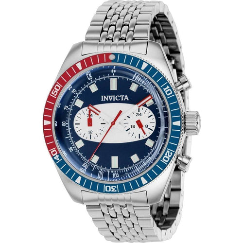 Load image into Gallery viewer, Invicta Speedway Stainless Steel Blue Dial Quartz 40526 100M Men&#39;s Watch
